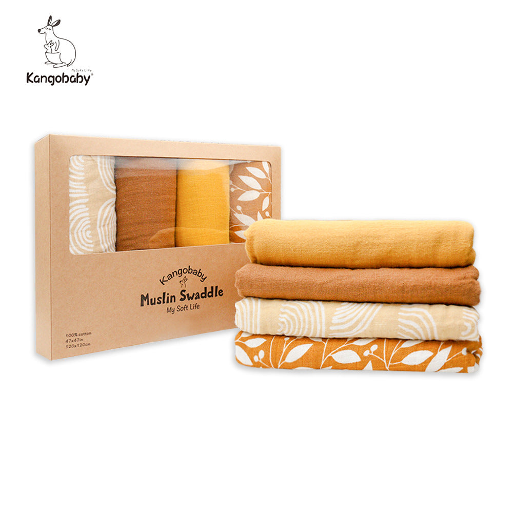 Muslin Baby Swaddle - 4 Pack
