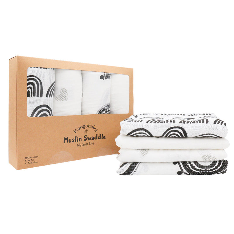 Muslin Baby Swaddle - 4 Pack